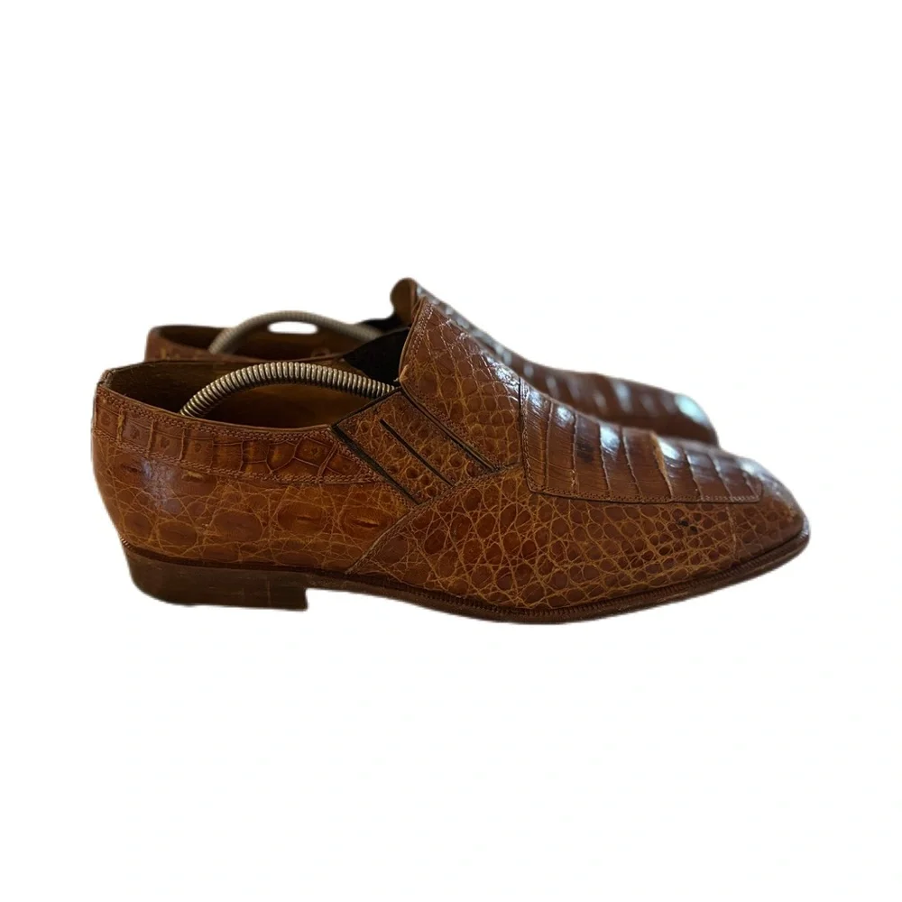 DAVID EDEN Loafers (12, Brown, Crocodile) - Picture 3 of 7